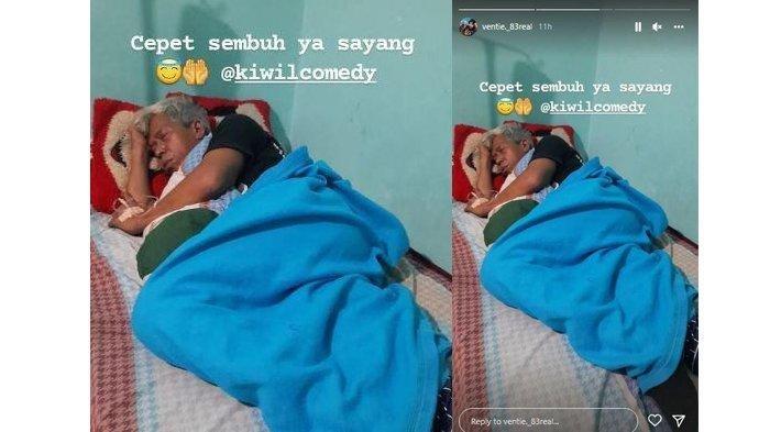 Kondisi Kiwil yang terbaring lemah di rumah tampak meringkuk di bawah selimut