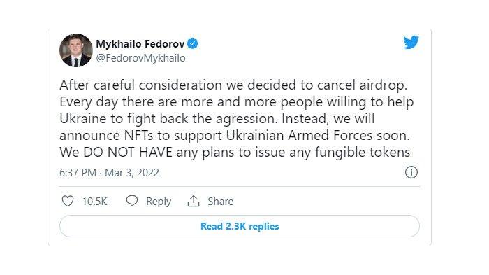 Ukraina berencana jualan NFT untuk danai pasukan militer