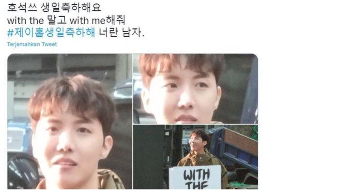 V unggah foto J-Hope untuk merayakan ulang tahunnya