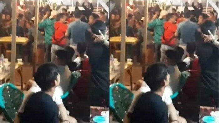 Video berdurasi 21 detik yang menggambarkan aktivitas diduga LGBT di dalam salah kafe itu viral di medsos.