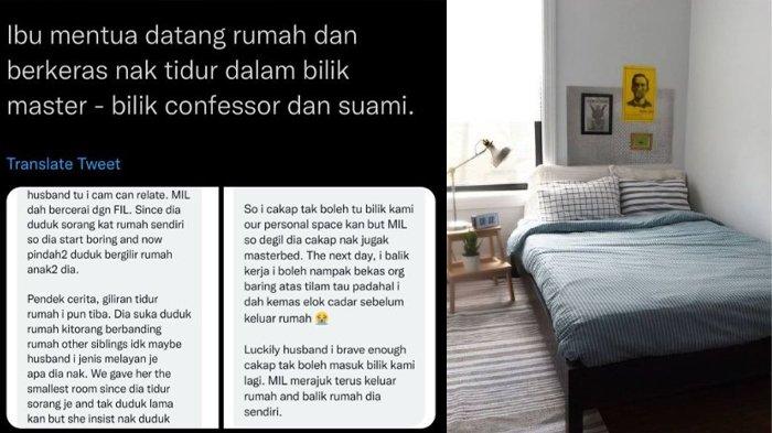 Viral wanita pusing hadapi ibu mertuanya yang ngotot ingin tidur di kamar utama rumahnya