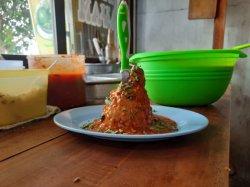 bakso tumpeng di Kedai Sabar Menunggu BSM Lava, Purwakarta