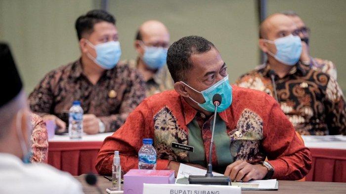 Bupati Subang, H Ruhimat saat beraudiensi di Kementerian Pariwisata dan Ekonomi Keratif di Jakarta, Rabu (20/5/2021)