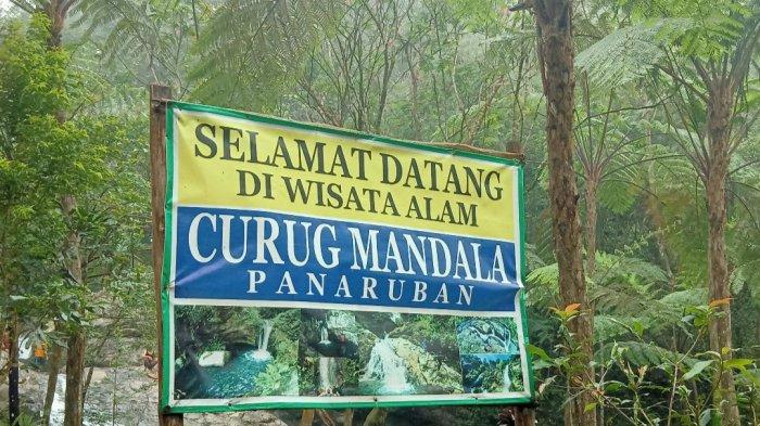Objek wisata alam Curug Mandala di Kampung Panaruban, Desa Cicadas, Kecamatan Sagalaherang, Kabupaten Subang