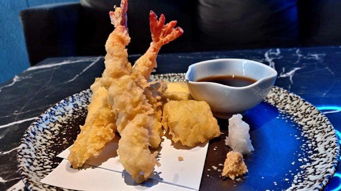 Sajian ebi yasai tempurai di Resto Gion Izakaya, Bandung