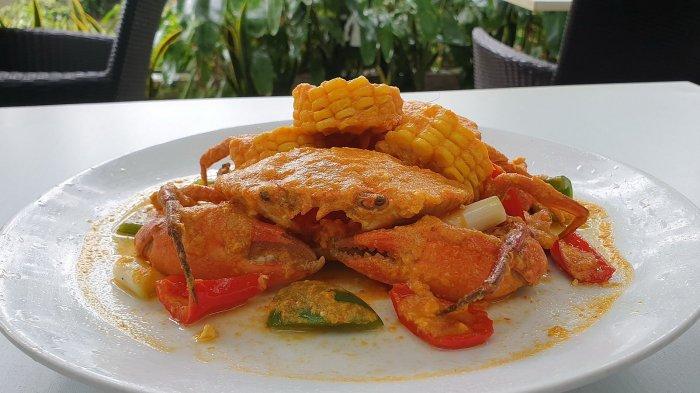 Kepiting saus padang sajian Hotel Santika Cirebon
