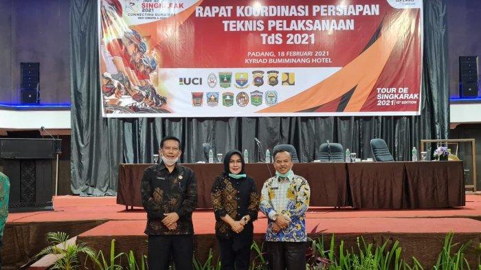 Pemkab Kerinci dan Kota Sungai Penuh telah mengikuti Rakor persiapan TdS 2021 di Sumbar pada 18 Februari 2021.