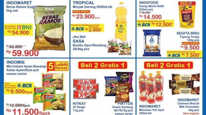 Promo akhir pekan Indomaret periode 2-4 Oktober 2020 tawarkan beragam promo dan diskon tambahan untuk pemegang kartu BNI, Mandiri Syariah, dan BCA.