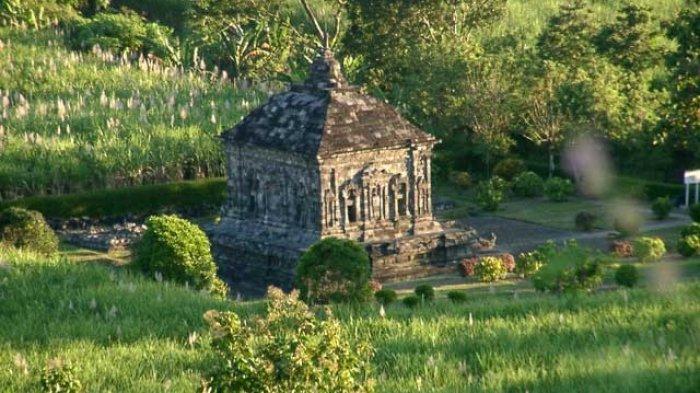 Candi Banyunibo tampak menyendiri ditengah areal persawahan yang membuat candi ini disebut sebatang kara.