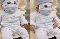 Ilustrasi, bayi tidak disarankan menggunakan masker karena dikhawatirkan mengganggu jalur pernafasan