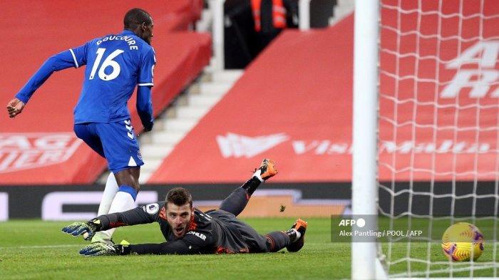 HASIL LIGA INGGRIS: Drama Everton Imbangi MU, David de Gea Blunder & Kebobolan 2 Gol dalam 3 Menit