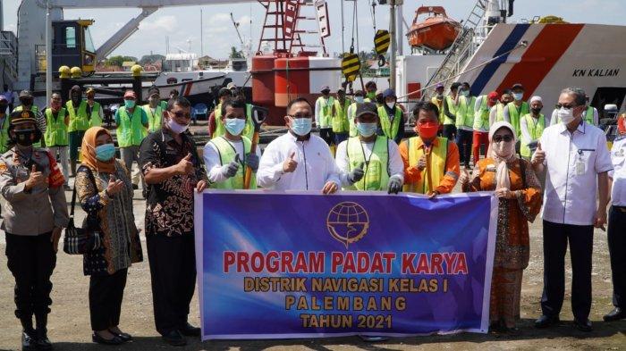Ditjen Hubla Libatkan Ratusan Orang Dalam Acara Padat Karya di Palembang dan Sabang