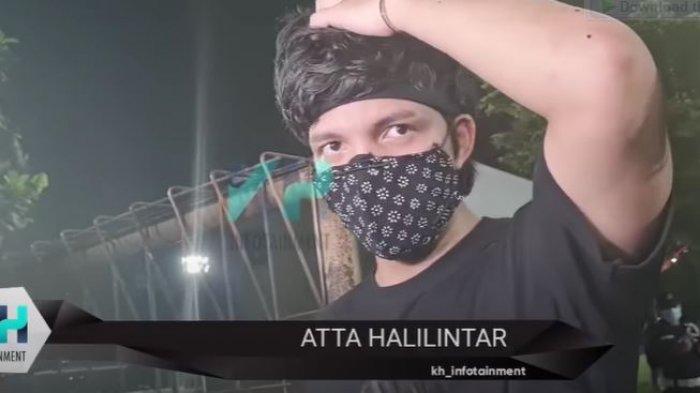 Atta Halilintar saat diklarifikasi oleh team media terkait pernikahannya dengan Aurel