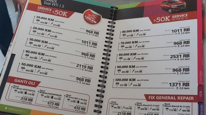 Bengkel Resmi Ini Bikin Daftar Layanan Dan Harga Layaknya Menu Di Restoran Tribunnews Com Mobile