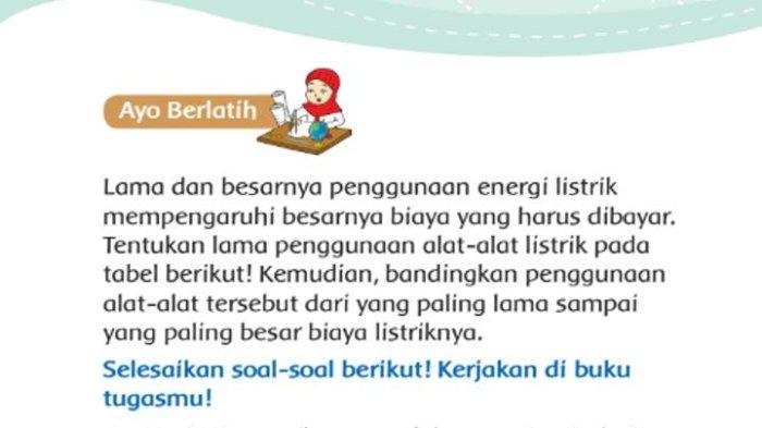 Pada Hari Apakah Ibu Lebih Lama Menyalakan Mesin Air? Jawaban Tema 6 Kelas 3 Halaman 99 100 101