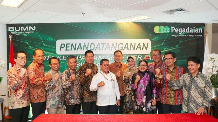 Sinergi BUMN, BRI - Pegadaian Teken Kerjasama Strategis