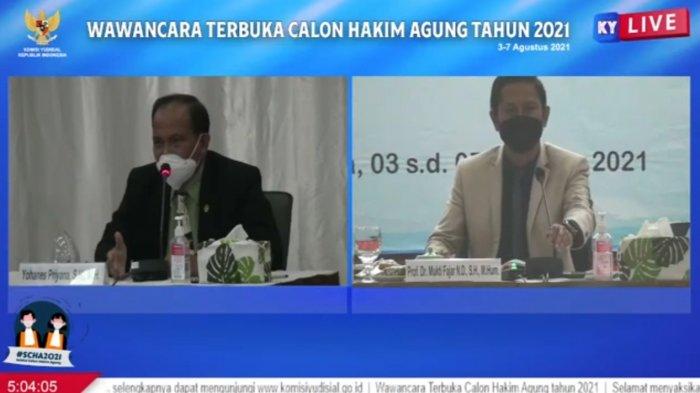 Calon Hakim Agung Yohanes Dicecar Vonisnya yang Lebih Ringan dari Tuntutan Jaksa Atas Kasus Korupsi