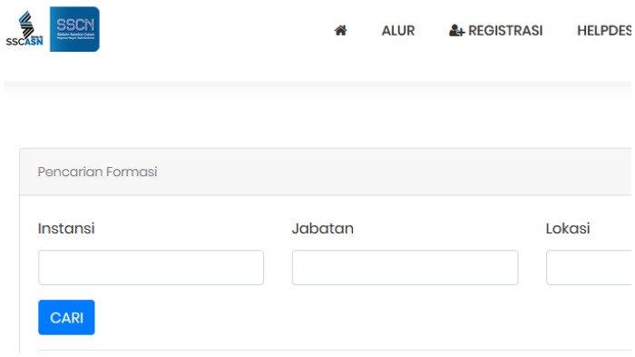 Daftar Formasi CPNS 2019 di portal sscasn.bkn.go.id pada kolom 'Layanan Informasi' diperbarui setiap satu jam sekali dan dapat diakses mulai Senin (11/11/2019).