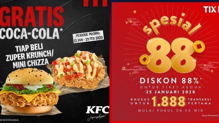 Daftar Promo Menarik Tahun Baru Imlek 2020, dari Watsons, KFC, Burger King hingga Diskon Nonton Film