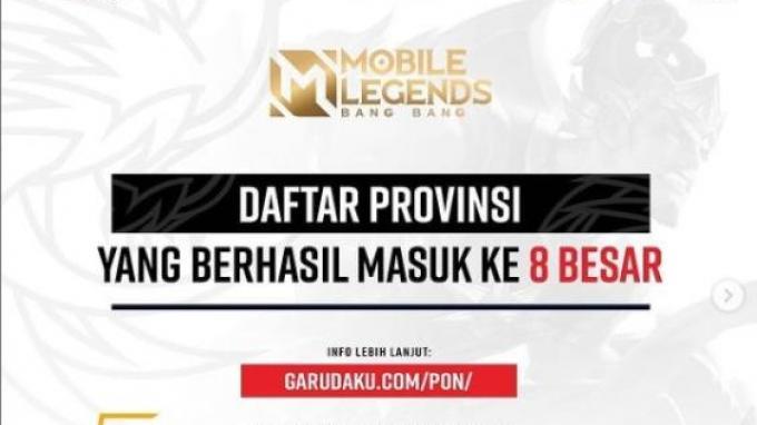 Tim yang Lolos Divisi Mobile Legends PON XX Papua 2021: Ada 8 Provinsi, Berikut Daftar Lengkapnya
