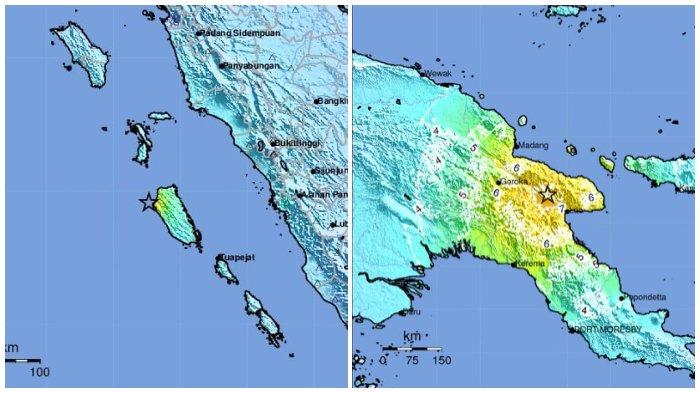 2 Gempa Besar Terjadi Pagi Ini, di Mentawai M 6,2 dan Papua Nugini 7,6 Sempat Ada Peringatan Tsunami