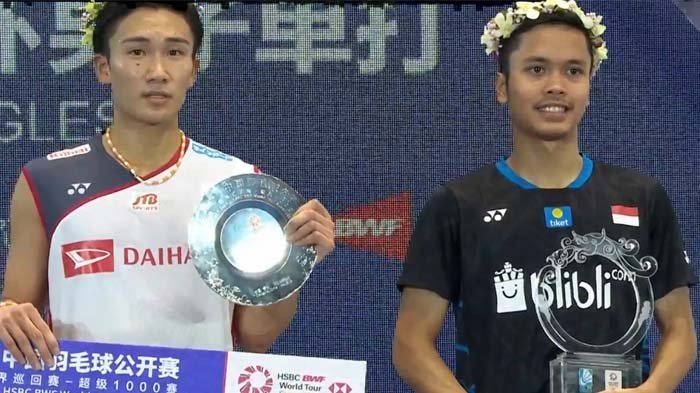 Crazy Rich Cimahi! Juara China Open 2018, Inilah Total Hadiah yang Didapat Anthony Ginting