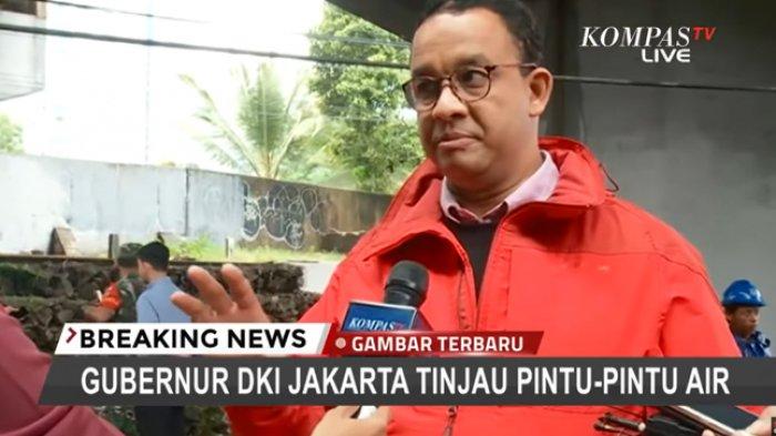 Gubernur Anies Baswedan tinjau lokasi banjir