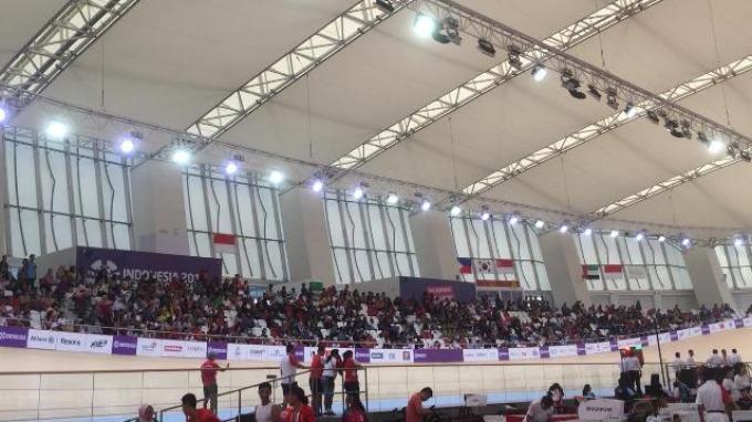 Indonesia Berlaga di Team Sprint Para-Cycling, Jakarta International Velodrome Dipadati Suporter