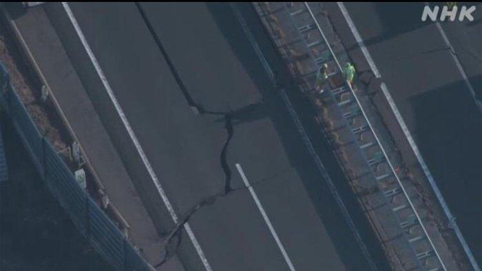 Gempa Guncang Miyagi dan Fukushima Jepang, Kereta Shinkansen Tergelincir, Jalan Tol Retak