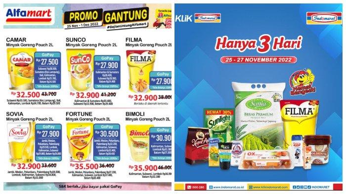 Promo Alfamart dan Indomaret Hari Ini, 26 November 2022: Ada Minyak Goreng, Susu, hingga Detergen