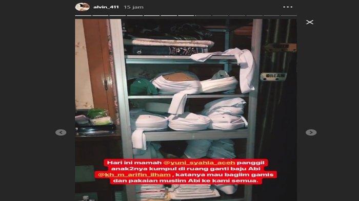 Kondisi ruang pakaian mendiang Ustaz Arifin Ilham