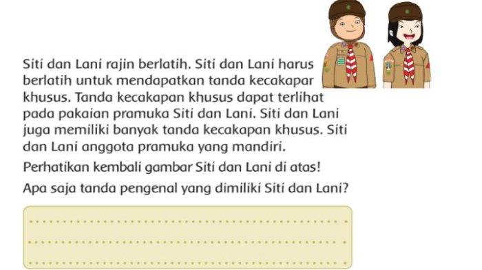 Apa Saja Tanda Pengenal yang Dimiliki Siti dan Lani? Buku Tema 8 Kelas 3 Halaman 91-92