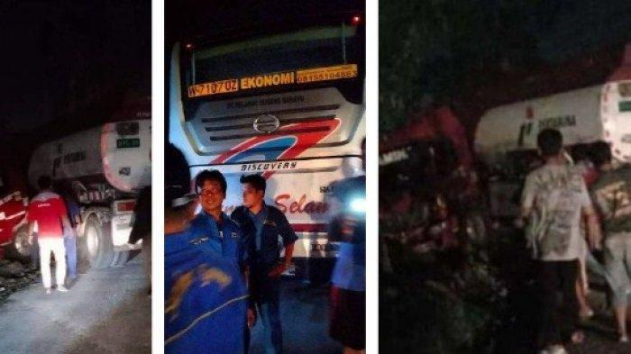 Kecelakaan Bus Vs Truk Pertamina di Dekat Jembatan Timbang Toyogo, Polisi : Tak Ada Korban Jiwa