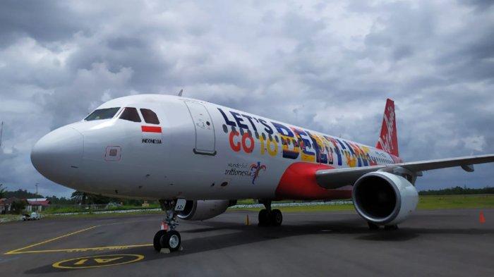 Dorong Industri Pariwisata, AirAsia Luncurkan Livery ''Let's Go To Belitung''