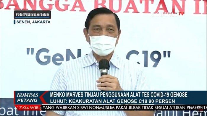 Luhut tinjau Ge Nose di Stasiun Pasar Senen