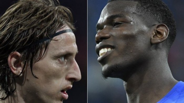 'Head to Head' Playmaker Perancis Vs Kroasia: Luka Modric Masih Selalu Unggul dari Paul Pogba