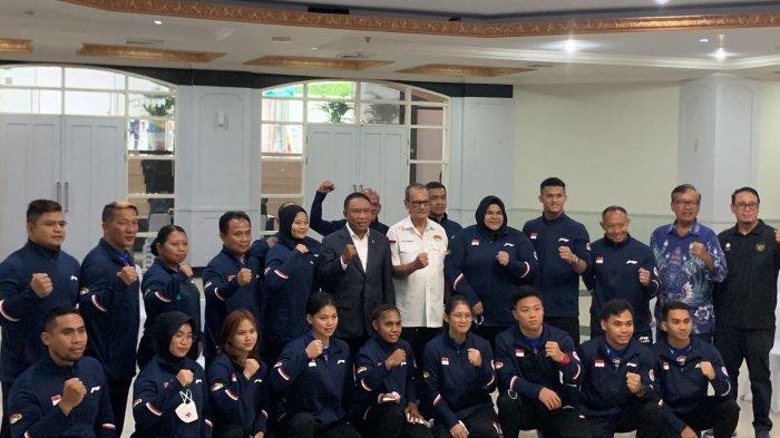 Menpora Amali Lepas Atlet Pelatnas Angkat Besi Menuju Kejuaraan Dunia 2022 Di Kolombia
