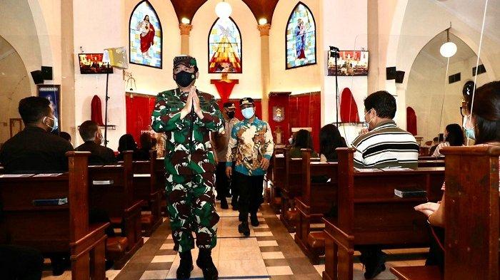 Panglima TNI Tinjau 4 Gereja di Makassar Untuk Pastikan Perayaan Paskah 2021 Berjalan Aman