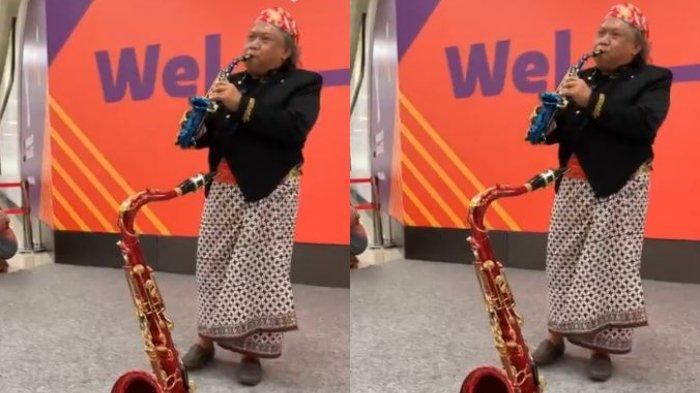 Budi Wahono, pemain saxophone asal Indonesia turut memeriahkan Piala Dunia 2022 dengan mempertunjukkan sebuah hiburan bagi para suporter.