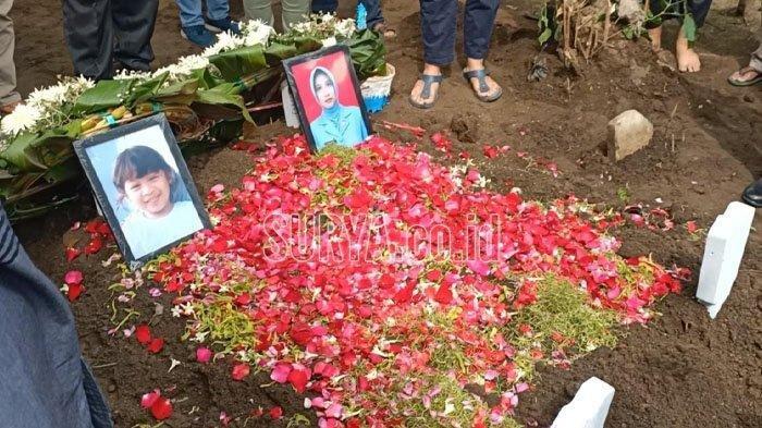 Jenazah Rahmania dan Putrinya Dimakamkan di Kediri, Ibunda Tak Kuasa Menahan Tangis