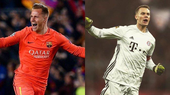 Barcelona vs Bayern Munchen Liga Champions, Pembuktian Kiper Terbaik Timnas Jerman Ter Stegen-Neuer