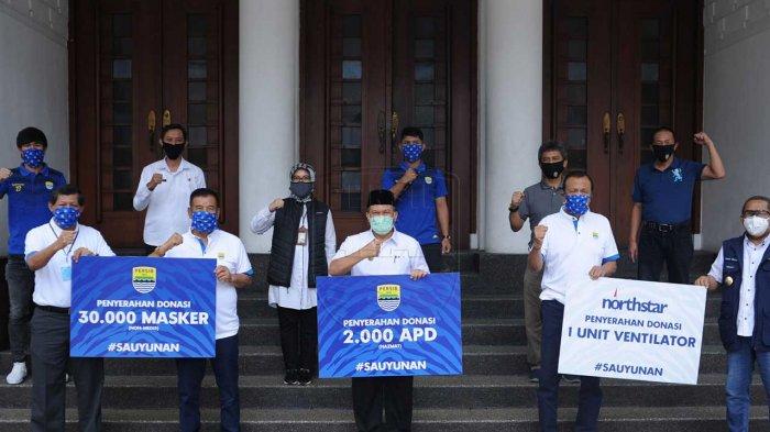 Persib Bandung Donasikan sejumlah alat medis untuk tenaga medis di Kota Bandung