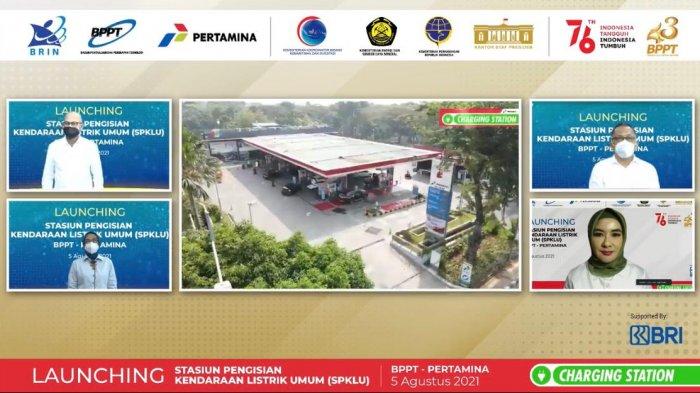 Bersinergi Untuk Energi Bersih, Pertamina & BPPT Resmikan 2 Stasiun Pengisian Kendaraan Listrik Umum