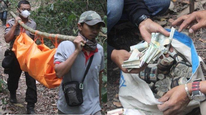Mayat Wanita Membusuk Bersama Sekarung Uang Sebanyak Rp 13 Juta Ditemukan di Hutan Salam Blitar