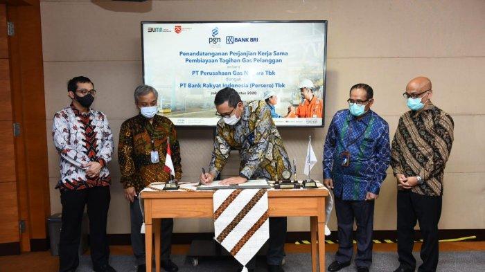 PGN dan Bank BRI Tingkatkan Fleksibilitas Pembayaran Tagihan Gas Pelanggan