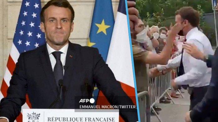 Tak Takut, Presiden Prancis Emmanuel Macron Kembali Menyapa Warga setelah Ditampar Pria Tak Dikenal