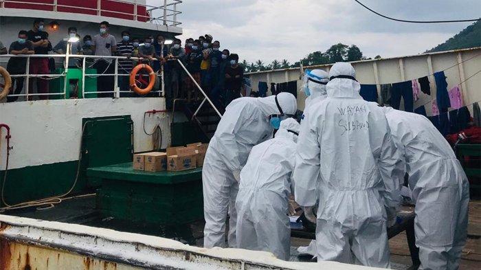 155 ABK WNI dan 2 Jenazah di Kapal China Long Xing Rapid Test Sebelum Dibawa ke Penampungan