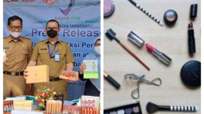 3.451 Kosmetik dan Skin Care Ilegal Berbahaya Beredar di Tangerang, Merk Impor hingga Lokal