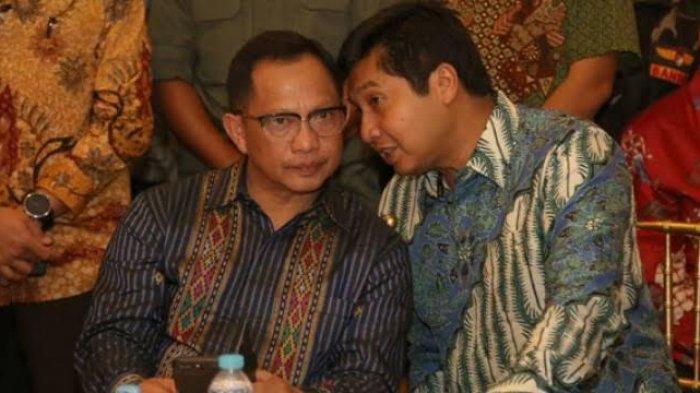 Mendagri Tito Karnavian bersama Maruarar Sirait.