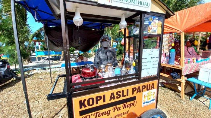 Serba-serbi PON Papua, Menikmati Sensasi Kopi Asli Papua Dikelilingi Indahnya Teluk Youtefa